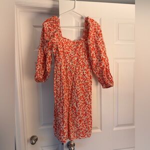 Vero Moda Red Floral Long Sleeve Dress Women’s XS